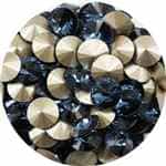 112239DNMBL - Swarovski Crystal 8mm Chaton Crystals - Denim Blue - 1 Chaton