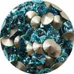 112239LTTURQ - Swarovski Crystal 8mm Chaton Crystals - Light Turquoise - 1 Chaton