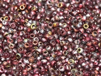 11/0 11CZ00030-95222E Crystal Etched Magic Wine Seed Beads 10 Grams