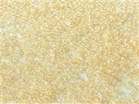 11/0 11CZ55018 Crystal Yellow Rainbow Czech Seed Beads - 10 Grams