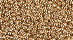 11/0 11RR1052 GA Gold  Miyuki Rocailles 10 Grams