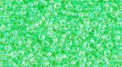 11/0 11RR1120 ICL Luminous Bright Lime Miyuki Rocailles 10 Grams