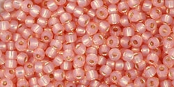 11/0 Toho 11TO2111 Round Silver Lined Milky Peach - 10 Grams