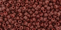 11/0 Toho 11TO2609F Round Semi Glazed - Dark Red - 10 Grams