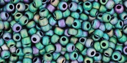 11/0 Toho 11TO706 Round Matte-Color Iris - Teal - 10 Grams