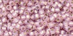 11/0 Toho 11TOPF2121 Round Permanent Finish - Silver-Lined Milky Light Amethyst - 10 Grams