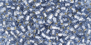 11/0 Toho 11TOREPF5033  Recycled Glass Round - PermaFinish - Blue Seed Beads - 10 Grams