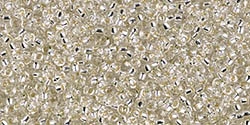 10g Miyuki Rocaille Seed Beads 15RR0001 TSL Clear