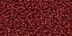 10g Miyuki Rocaille Seed Beads 15RR0011 TSL Christmas Red