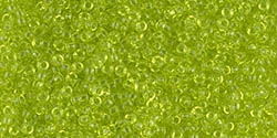 10g Miyuki Rocaille Seed Beads 15RR0143 T Lime Green