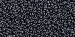 10g Miyuki Rocaille Seed Beads 15RR2065 MA Dark Grey