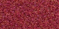 10g Miyuki Rocaille Seed Beads 15RR2249 ICL AB Red/Cranberry