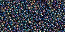 10g Miyuki Rocaille Seed Beads 15RR0401FR OPR MA Black