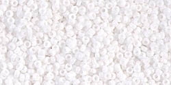 10g Miyuki Rocaille Seed Beads 15RR0402 OP White