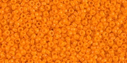 10g Miyuki Rocaille Seed Beads 15RR0405 OP Medium Orange
