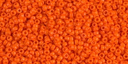 10g Miyuki Rocaille Seed Beads 15RR0406 OP Dark Orange