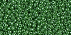 10g Miyuki Rocaille Seed Beads 15RR0431 OPL Medium Green