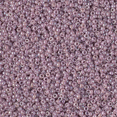 15/0 15RR478 OP Mauve AB -  Miyuki Rocailles 10 Grams