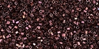 10g Miyuki Rocaille Seed Beads 15RRH0460 Hex M Dark Wine