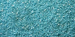 10g Miyuki Rocaille Seed Beads 15RRH0482 Hex OPR Blue Topaz