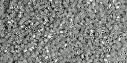 10g Miyuki Rocaille Seed Beads 15RRH0526 Hex C Grey