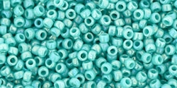 15/0 Toho 15TO413 Round Opaque Rainbow Turquoise - 10 Grams