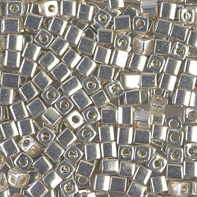 Miyuki Square 3MM Beads 3SB1051 Galvanized Silver - 10 Grams