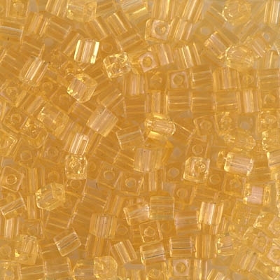 Miyuki Square 3MM Beads 3SB132 T Light Amber