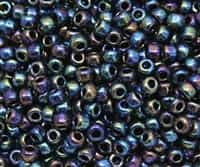 3/0 Toho 3TO86 - Metallic Rainbow Iris Round  Seed Beads - 10 Grams