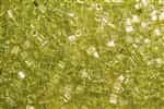 Miyuki Square 4MM Beads 4SB14 TSL Lime Green