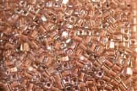 Miyuki Square 4MM Beads 4SB215 ICL Clear/Light Mocha