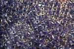 Miyuki Square 4MM Beads 4SB239 ICL Clear/Cobalt Blue