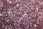 Miyuki Square 4MM Beads 4SB2607 ICL Clear/Purple