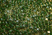 Miyuki Square 4MM Beads 4SB2632 ICL Peridot/Medium Green