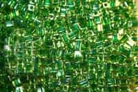 Miyuki Square 4MM Beads 4SB2636 ICL Peridot/Emerald Green