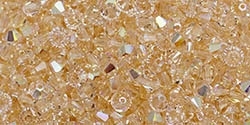 532804SILAB - 4mm Swarovski Crystal Silk AB Bicone Crystals 25 count