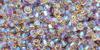 532804TOLT2AB - 4mm Swarovski Crystal Light Colorado Topaz 2AB Bicone Crystals 25 count