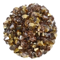 532806CRG - 6mm Swarovski Bicone Crystals - Crystal Rose Gold - 25 count