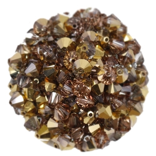 532806CRG - 6mm Swarovski Bicone Crystals - Crystal Rose Gold - 25 count