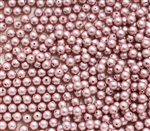 581004PWDROS - 4mm Swarovski Crystal Powder Rose Pearls - 50 count