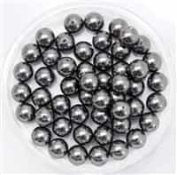 581006DKGRY - 6mm Swarovski Crystal Dark Grey Pearls - 10 Count