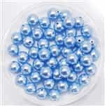 581006LTBLU - 6mm Swarovski Crystal Light Blue Pearls - 10 Count