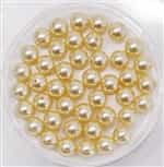 581006LTGLD - 6mm Swarovski Crystal Light Gold Pearls - 10 Count