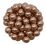 581008ROSGLD - 8mm Swarovski Crystal Rose Gold Pearls - 1 Count