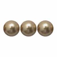 581010VGLD - 10mm Swarovski Crystal Vintage Gold Pearls - 1 Count