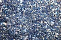 Miyuki 5/0 Triangle Beads 10 Grams 5TR1557 ICL* Clear/Sapphire Blue