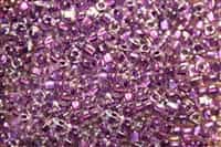 Miyuki 5/0 Triangle Beads 10 Grams 5TR1558 ICL* Clear/Dark Purple