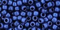 [ 6-1-B-3 ] 6/0 Toho 6TOY613 - HYBRID Metallic Suede - Blue Round Seed Beads - 10 Grams
