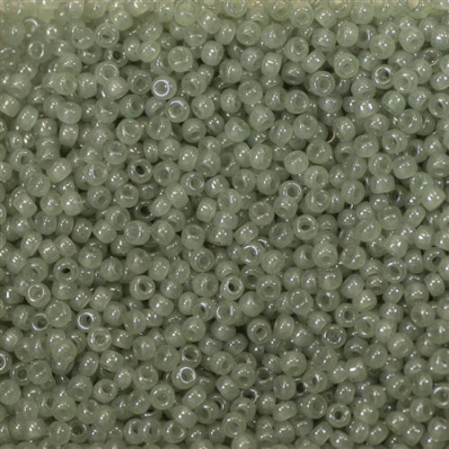 8RR2375 Translucent Sage Miyuki Rocaille 8/0 Seed Beads - 10 Grams