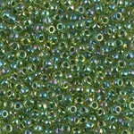 Miyuki Rocaille 8/0 Seed Beads 10 Grams 8RR341 AB Green Lined Chartreuse